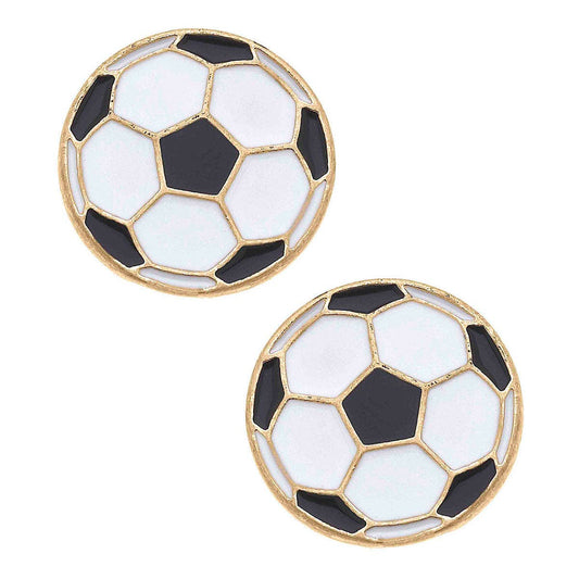 Soccer Stud Earrings