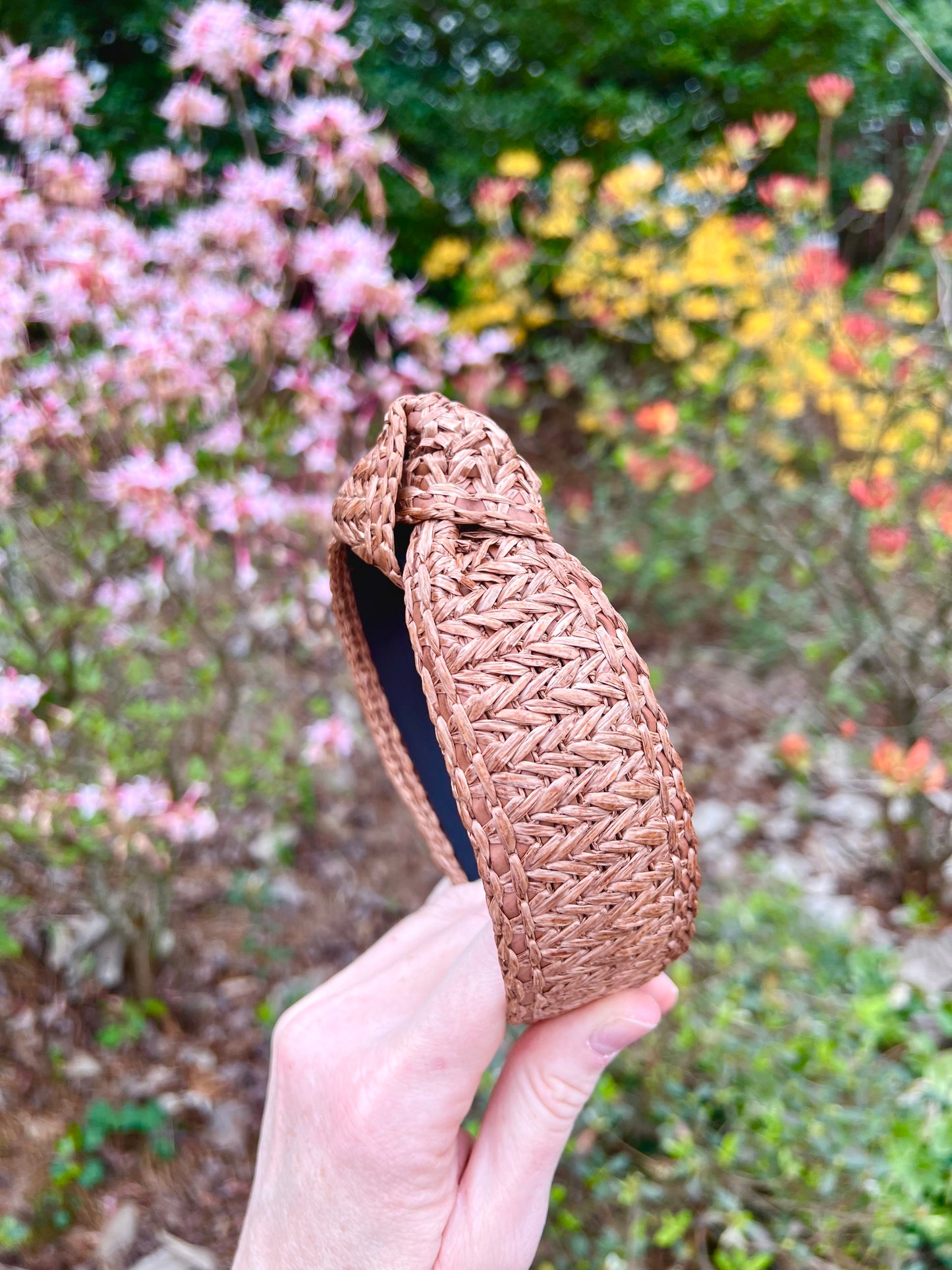 Brown Raffia Headband