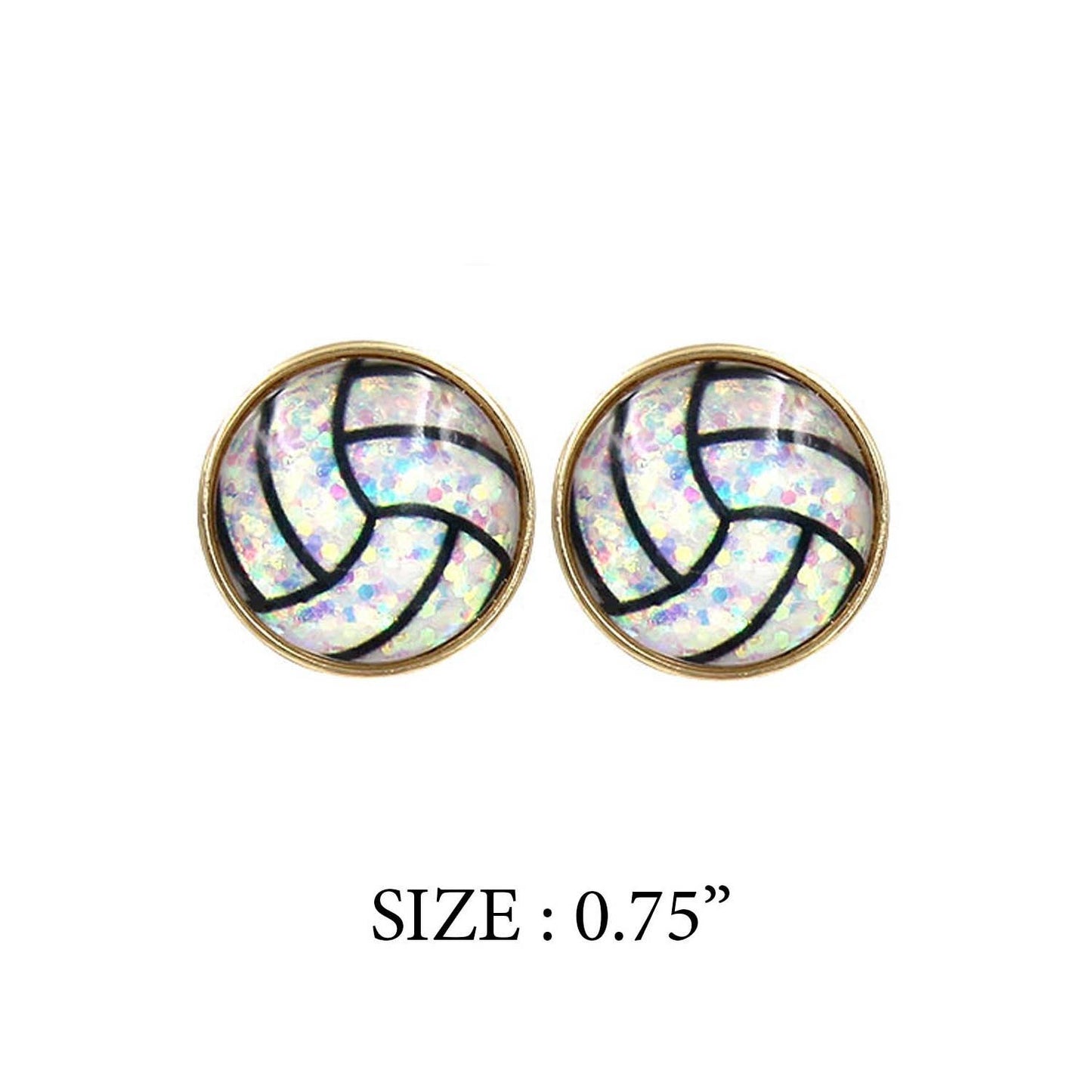 Glitter Sports Earrings