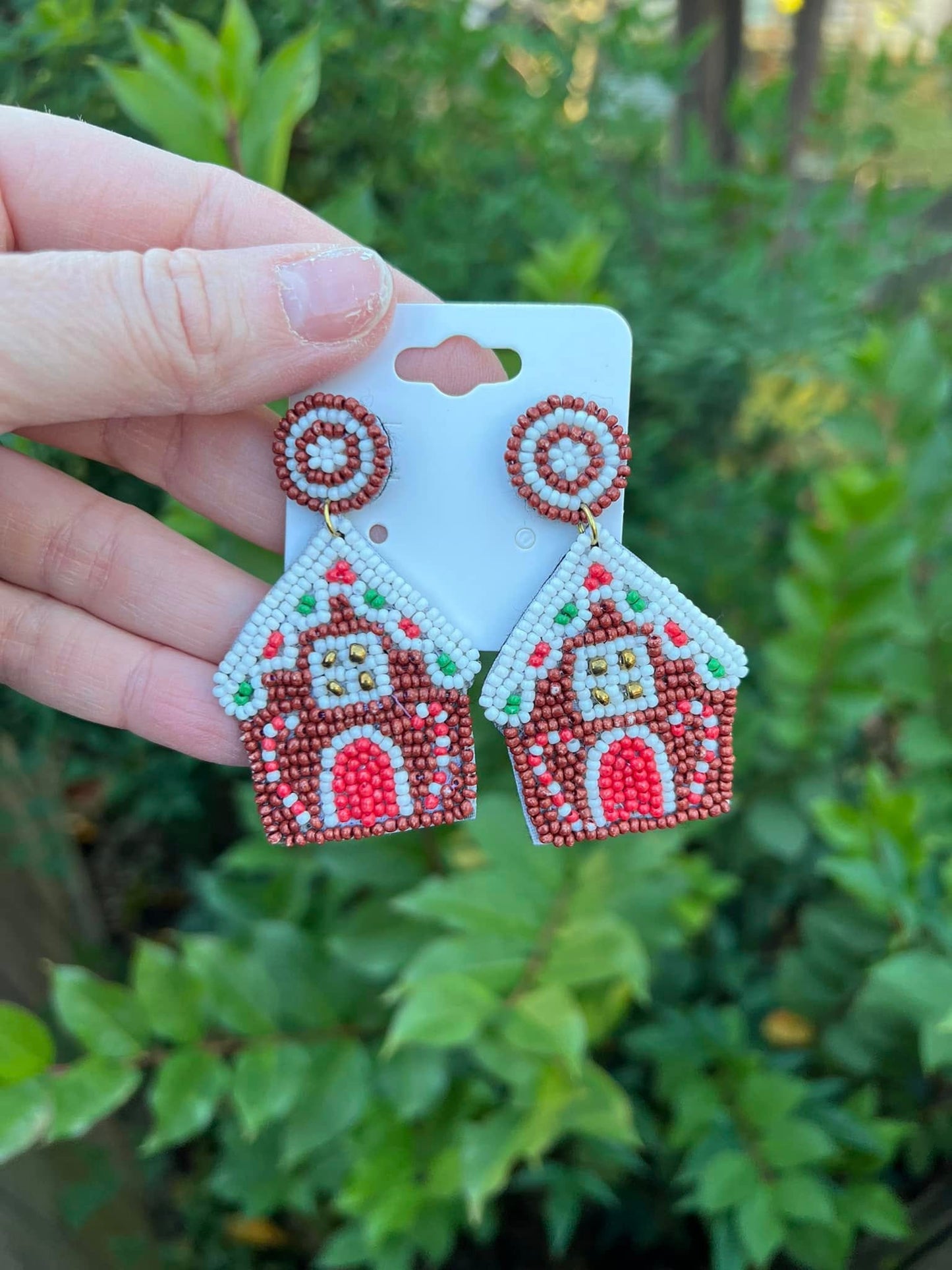 Gingerbread House Earrings
