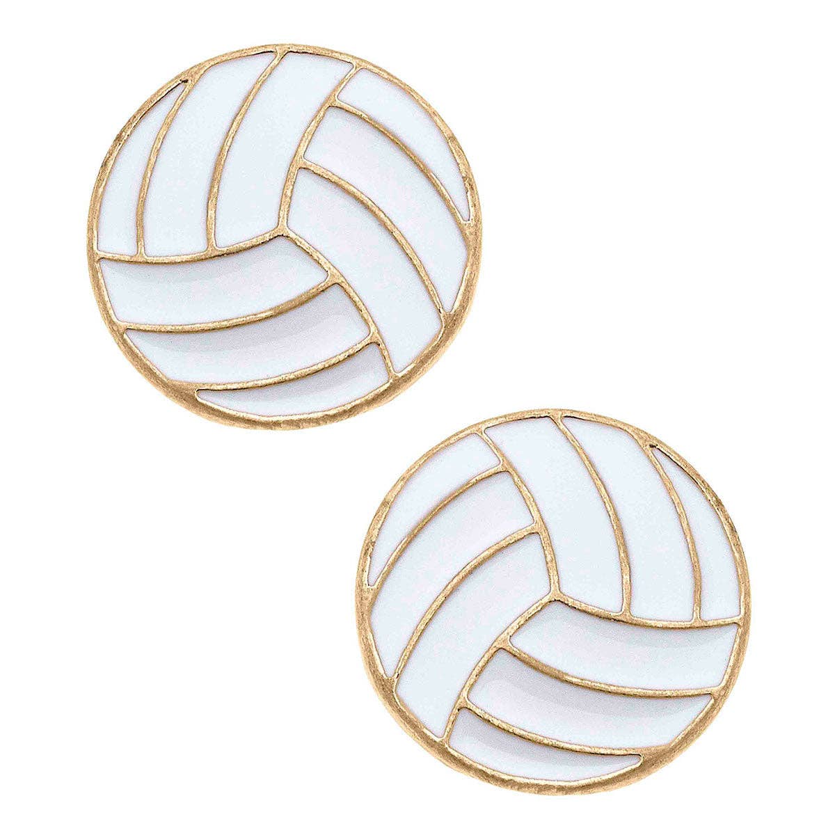 Volleyball Stud Earrings