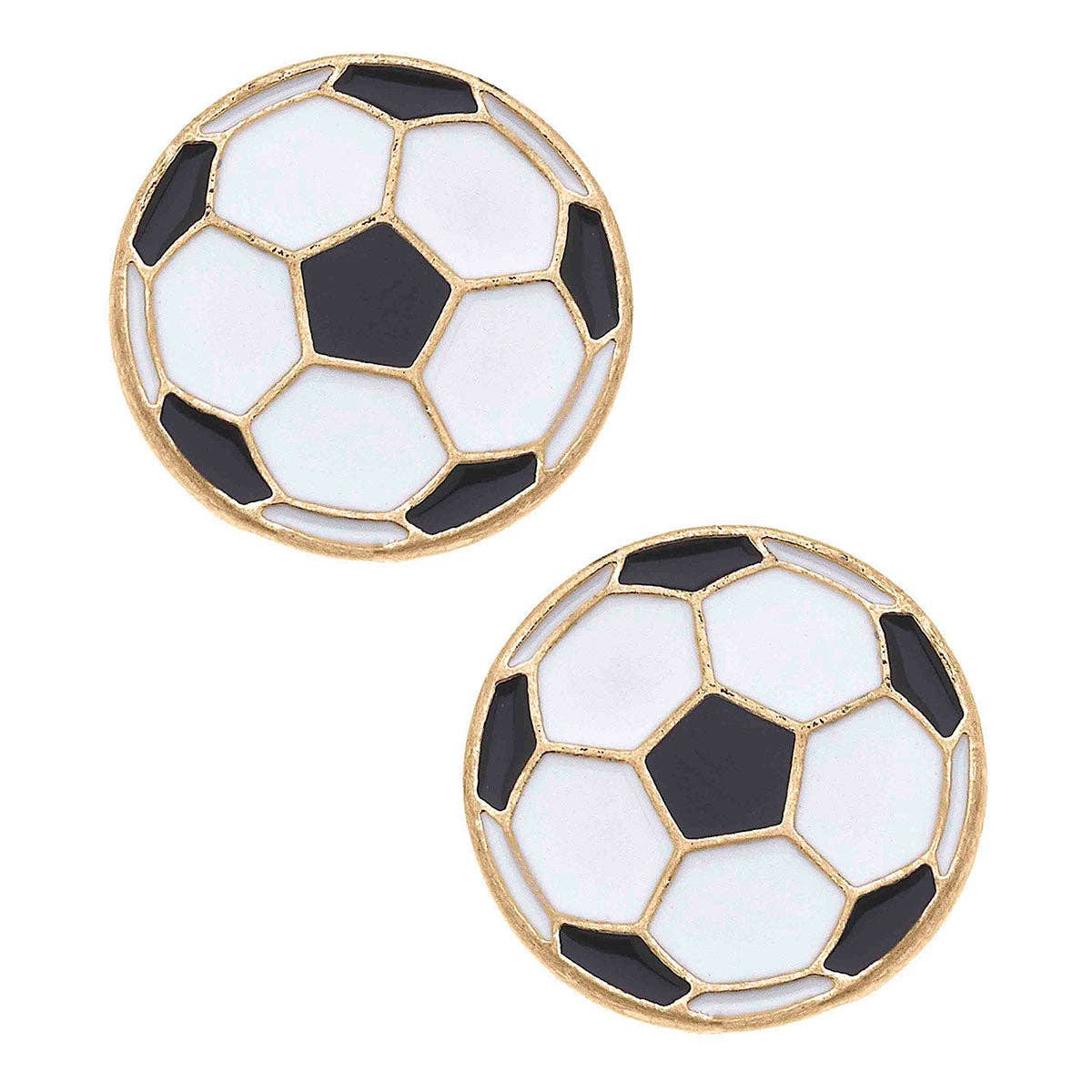 Soccer Stud Earrings