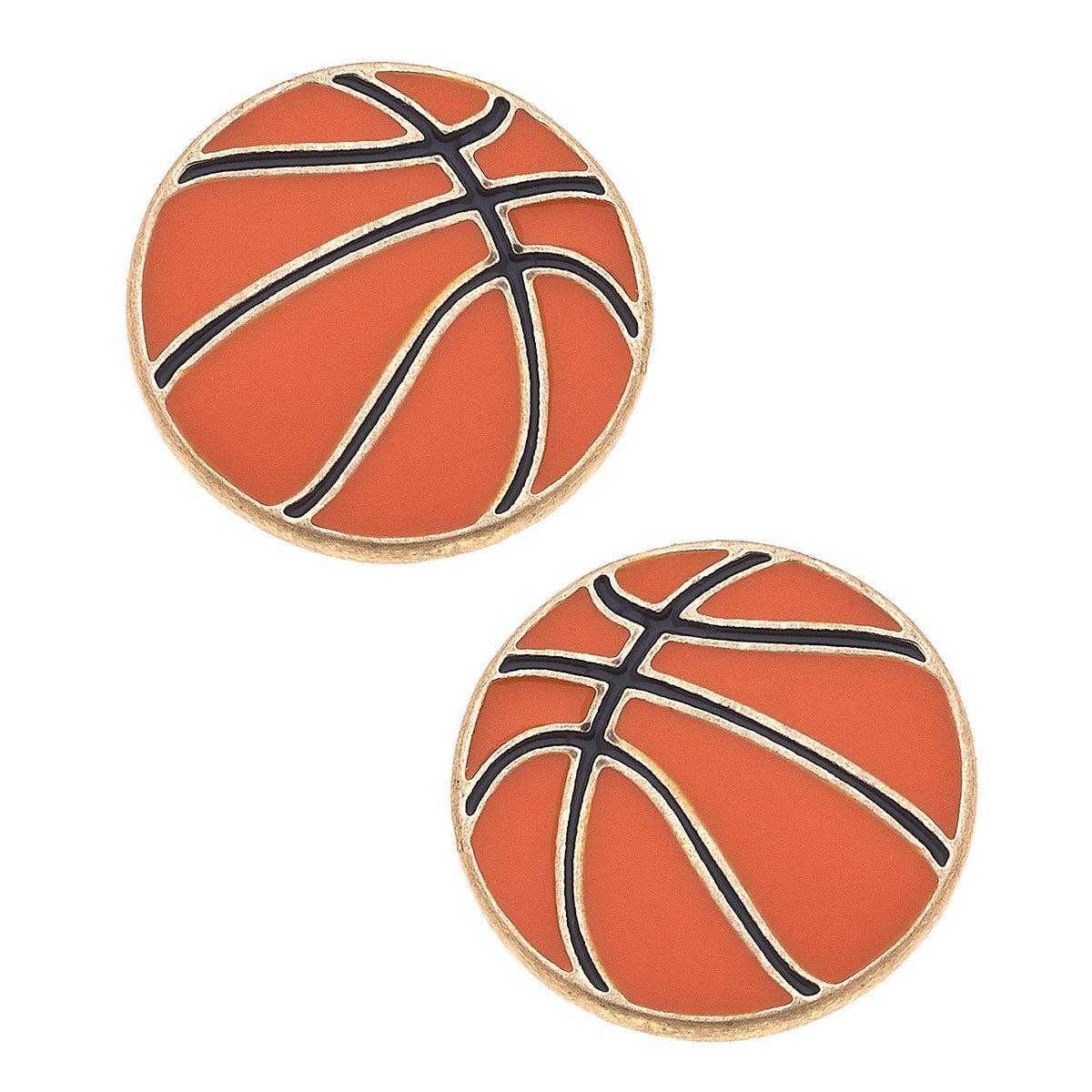 Basketball Stud Earrings